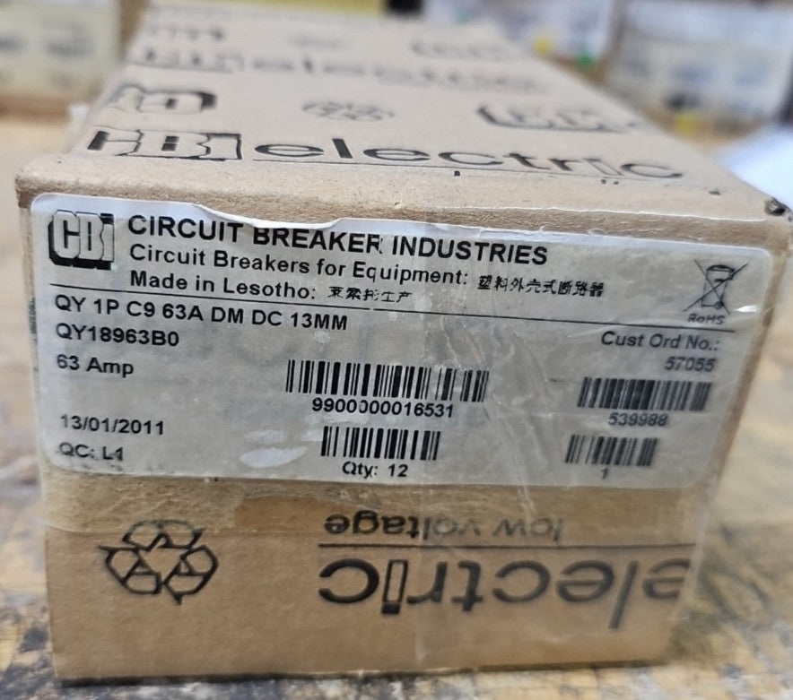 CBI QY18963B0 63 Amp Circuit Breaker 1-Pole