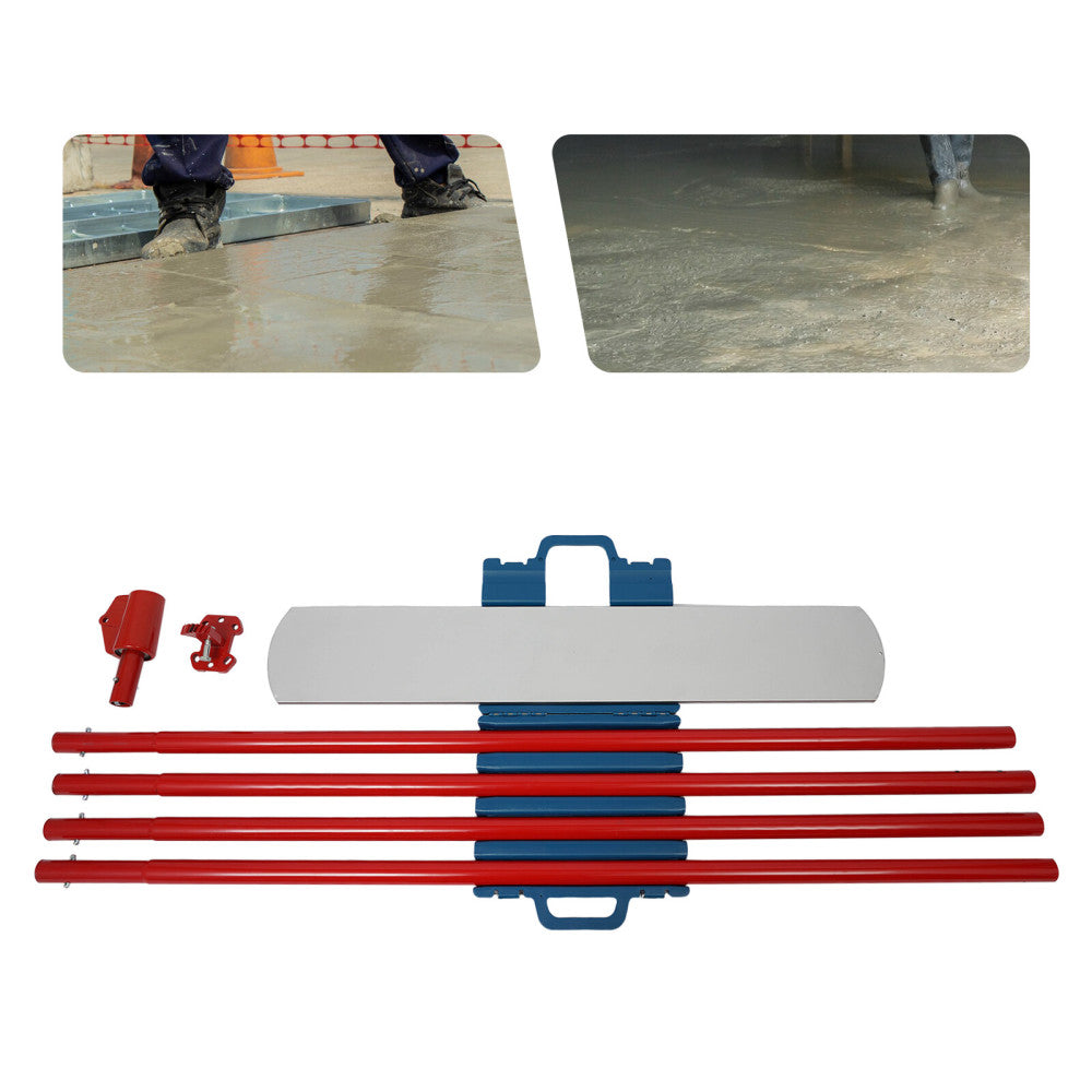 48'' x 8" Bull Float Aluminum Magnesium Aluminium Alloy Concrete Float Round End