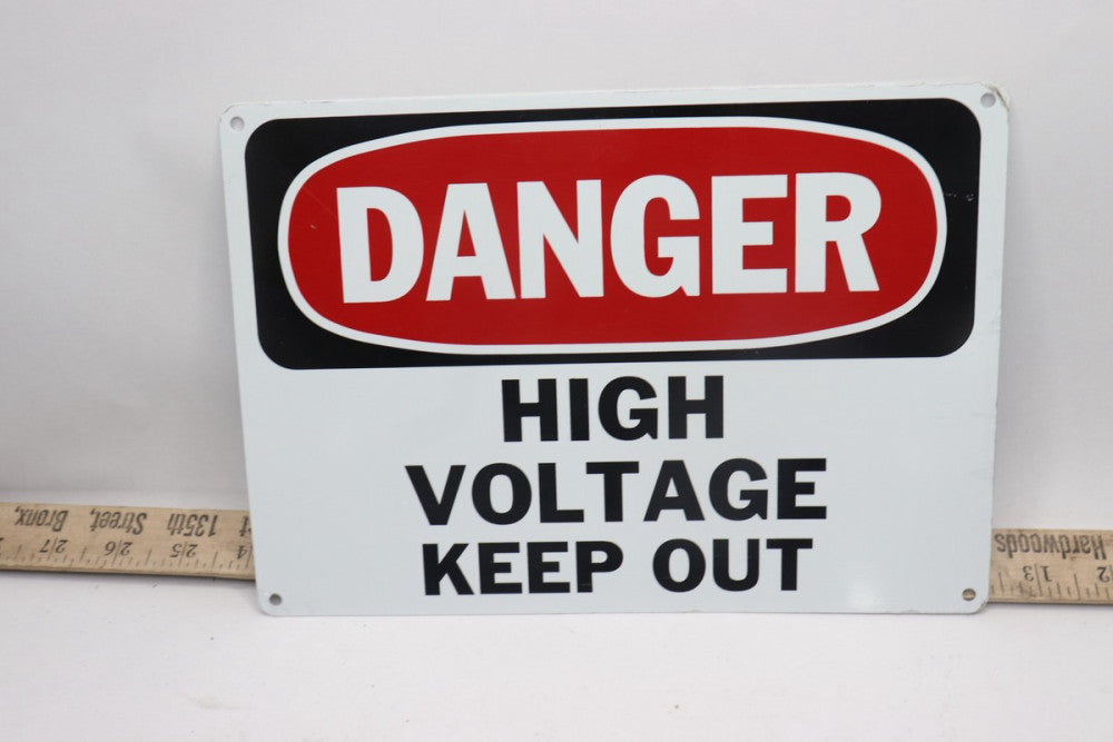 Schneider Electric Danger Sign: High Voltage Keep Out Aluminum 10" x 7" 