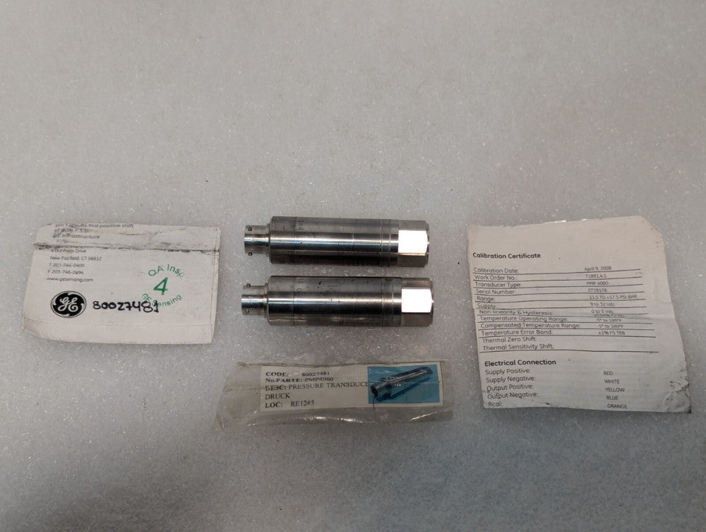 GE PMP4060 Pressure Transducer 3000psi 9-32 VDC  Druck Pressure Sensor