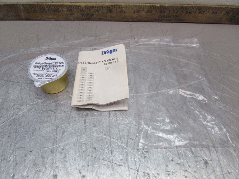 DRAGER SENSOR XS NH3 , PART# : 6809145 ,AMMONIA DETECTOR, FS! MAKE OFFER!