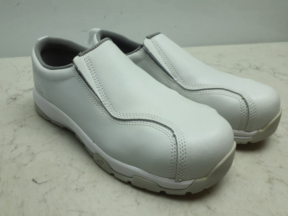 Nautilus 1652-9.5W Safety Footwear Womens Loafer Shoe 9-1/2 W White *SCUFFED*