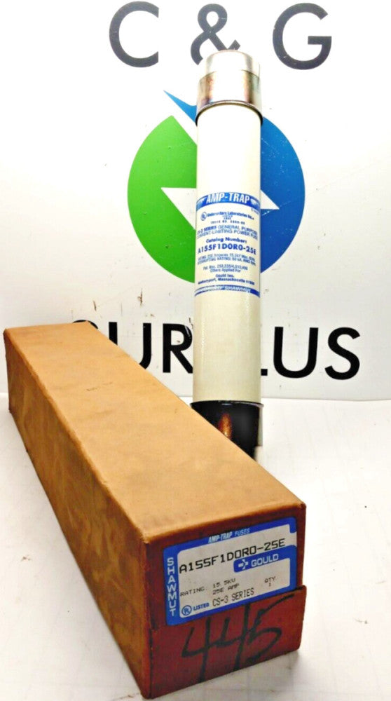 New Gould Shawmut 25E Amp-Trap Fuse 15.5KV  A155F1D0R0-25E