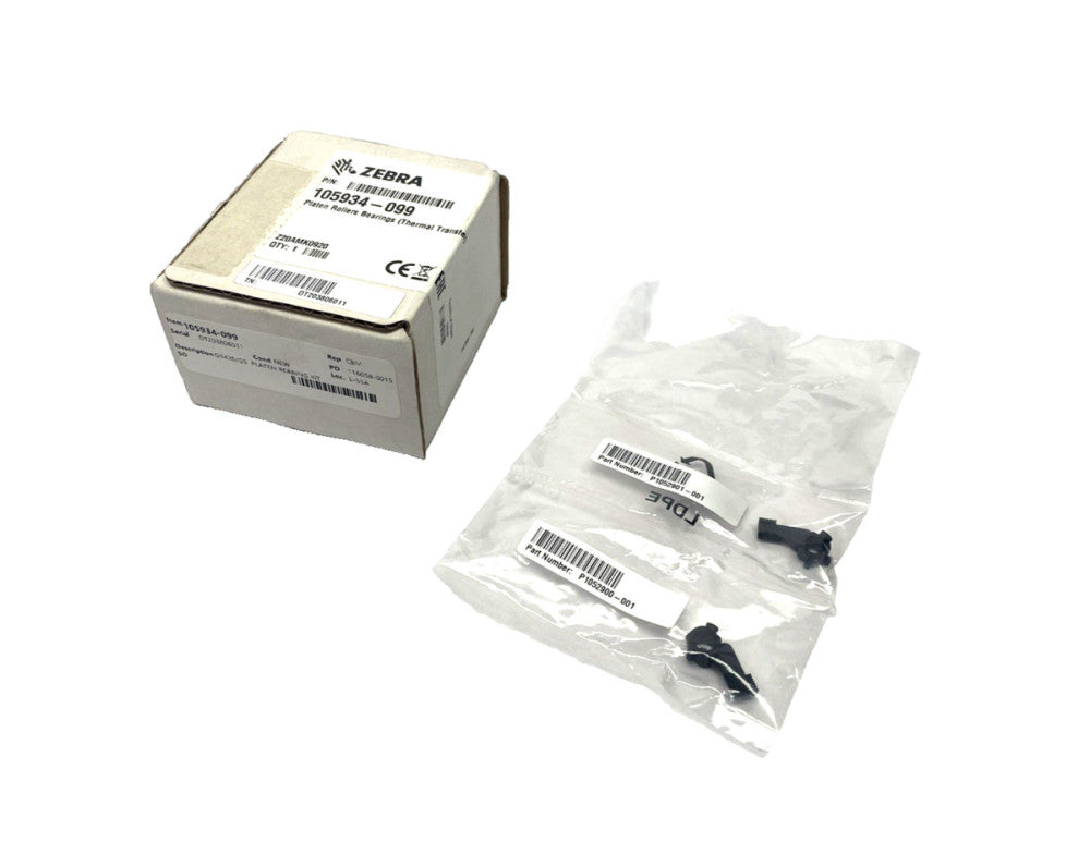 Zebra 105934-099 Platen Roller Bearings P1052901-001, P1052900-001
