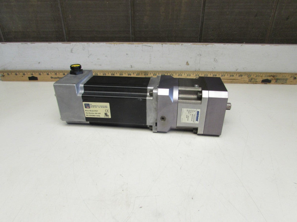 INDUSTRIAL DEVICES CORP./ IDC SERVO MOTOR, PN#-801-307, W/ BAYSIDE GEAR DRIVE, 