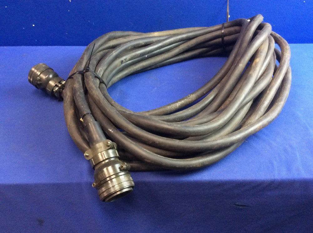 50'L SERVO DRIVE/MOTOR CABLE/CONNECTOR, AMPHENOL MS3106B28-20P, MS3106B28-20S