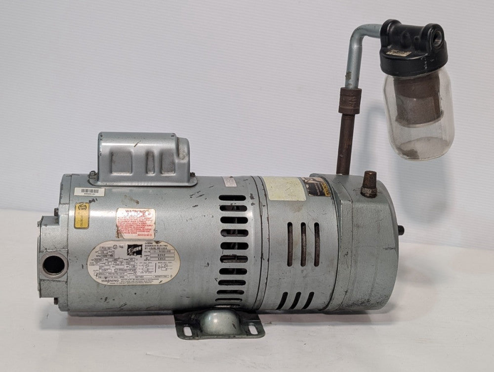 Doerr Emerson Electric LR22132 1/2HP motor w/ GAST 0823-V1520-G274X vacuum pump