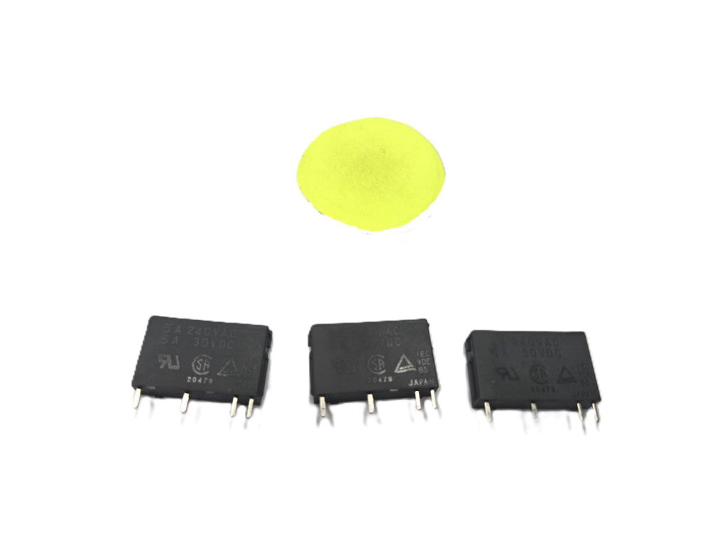 FUJI ELECTIRC RELAY RB105-DE 24V 5A 240VAC 4PIN BLACK 7/8X1/4X1/8" LOT OF 3