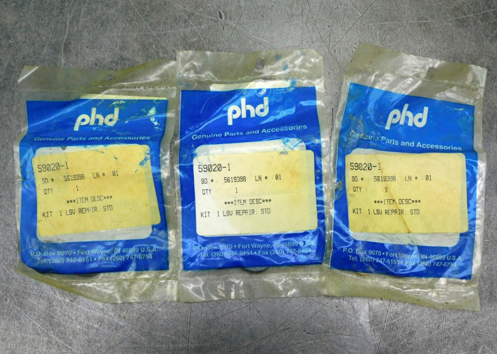 PHD Seal Kit 59020-1 LSV Repair Kit 5619398 Lot of Three (3)