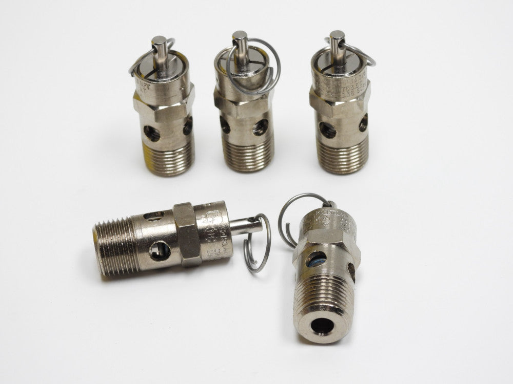 5pcs 3/8" Male NPT 150 PSI Air Compressor Safety Relief Valve Brass ST33-150  