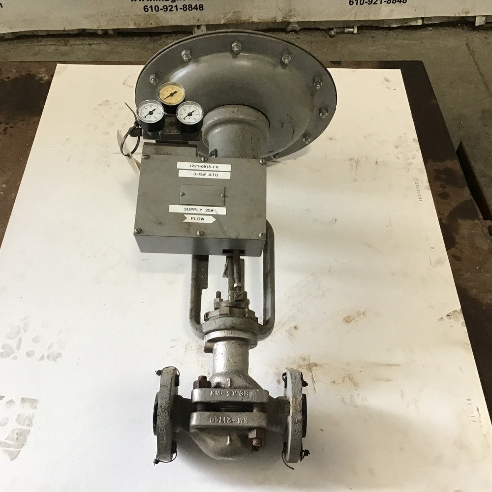 K&M Globe Style Control Valve Stainless Steel 1" Valve Body