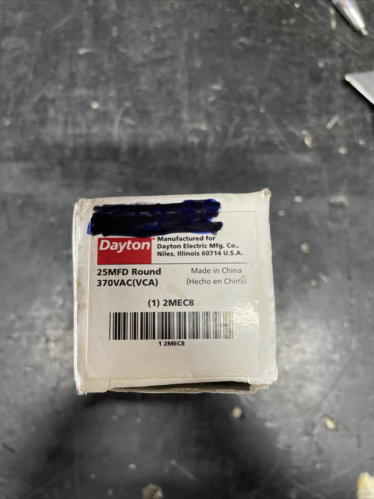 New Old Stock! Dayton 2MEC8 Run Capacitor 370V