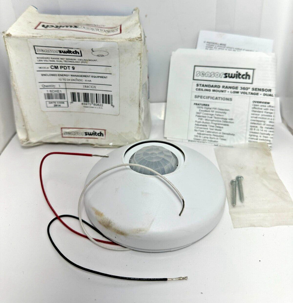 SensorSwitch CM PDT 9 CMPDT9 Standard RAnge 360 Sensor Ceiling Mount
