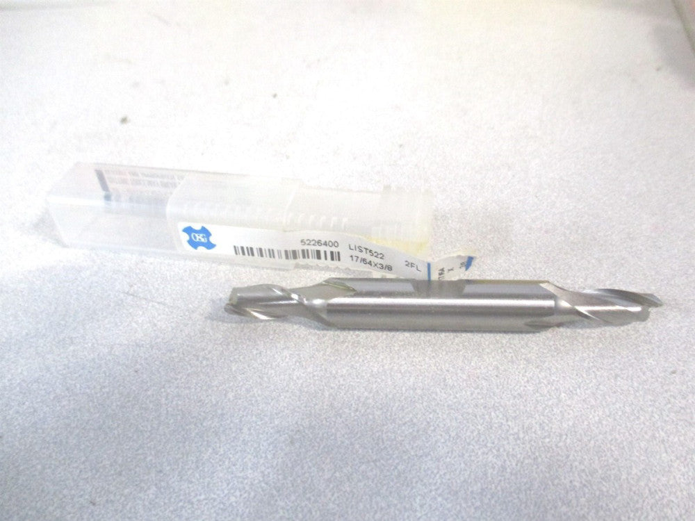 OSG (5226400) 17/64″ x 9/16″ x 3/8″ x 3-1/8″ OAL 2 Flute Cobalt Square End Mill 