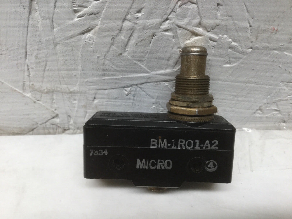 Micro Switch BM-1RQ1-A2 Overtravel Plunger Limit Switch 22A 125, 250 or 480 VAC
