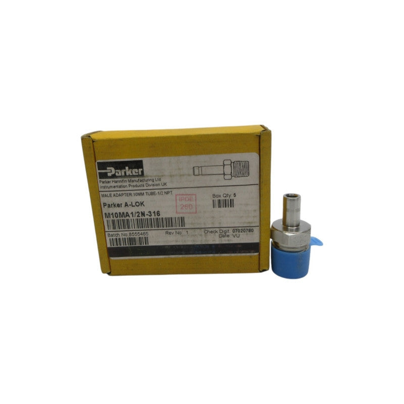 PARKER M10MA1/2N-316 1/2" (PKG OF 5) NSMP