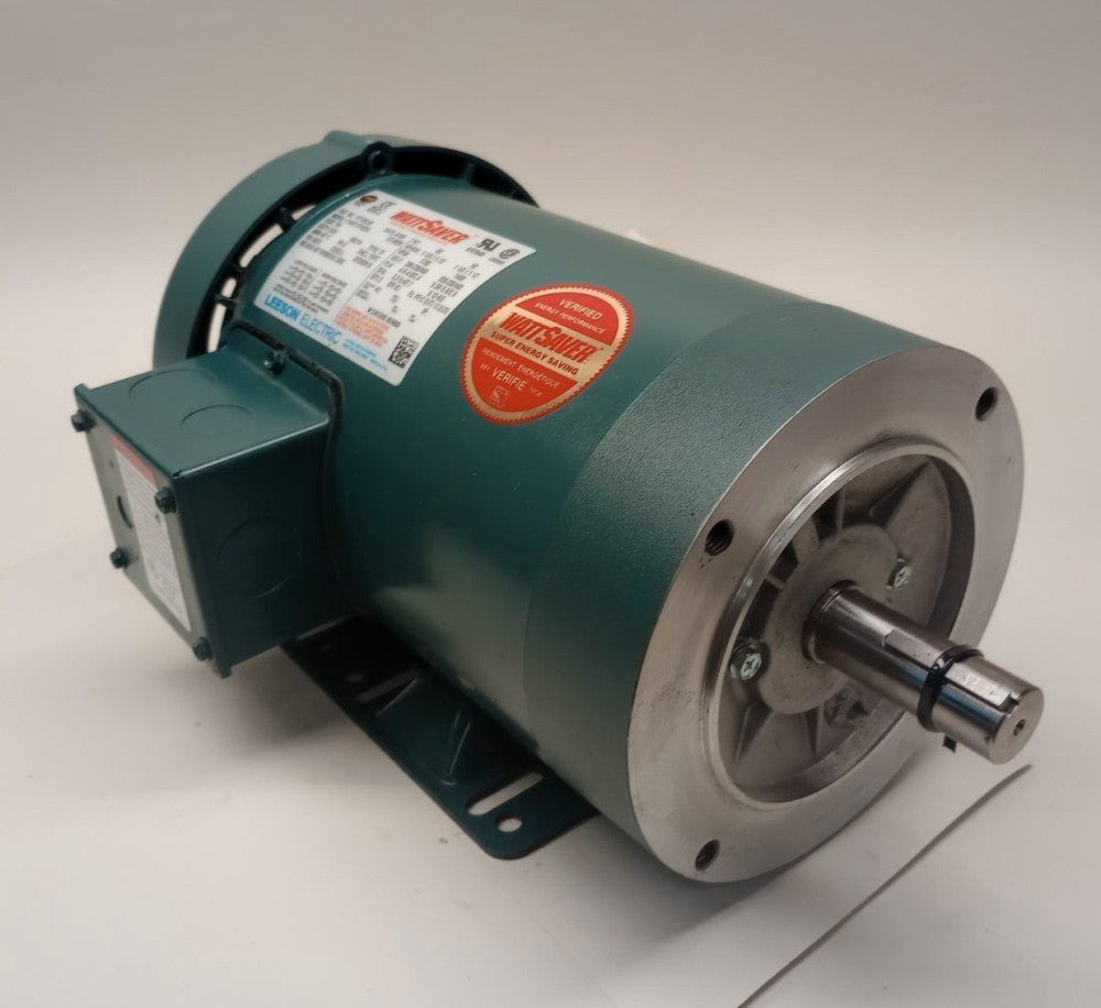 Leeson 121180.00 Used Electric Motor C145T17FK26E 3ph 1-1/2hp 208-230/460V 50/60