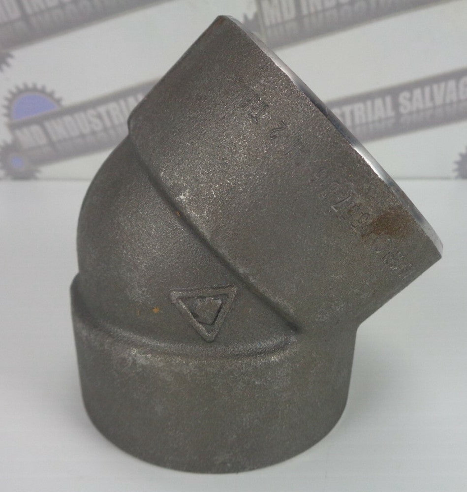 A/SA 105N CA 0557 B16 3M 2" 45 Degree COUPLING (NEW)