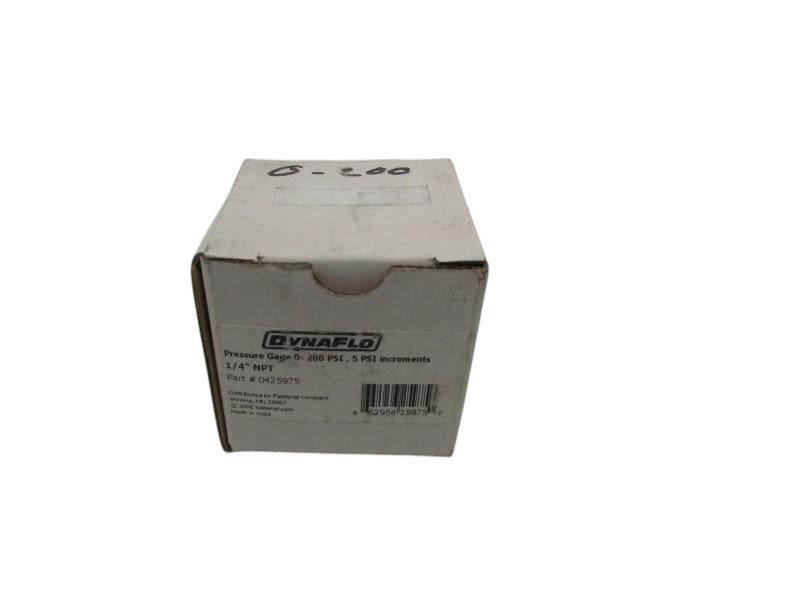 DYNAFLO 0425975 PRESSURE GAUGE 0-200 PSI  NSMP