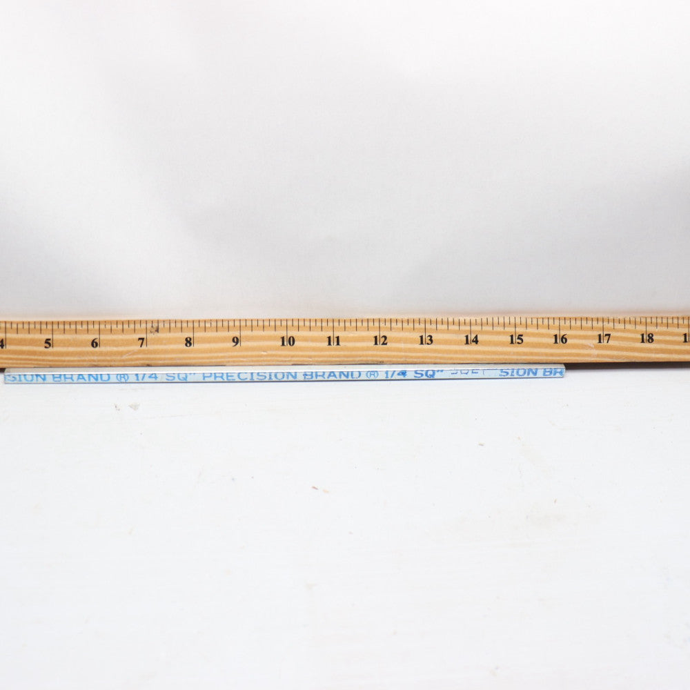 Square Bar Zinc-Plated 1/4" x 12"