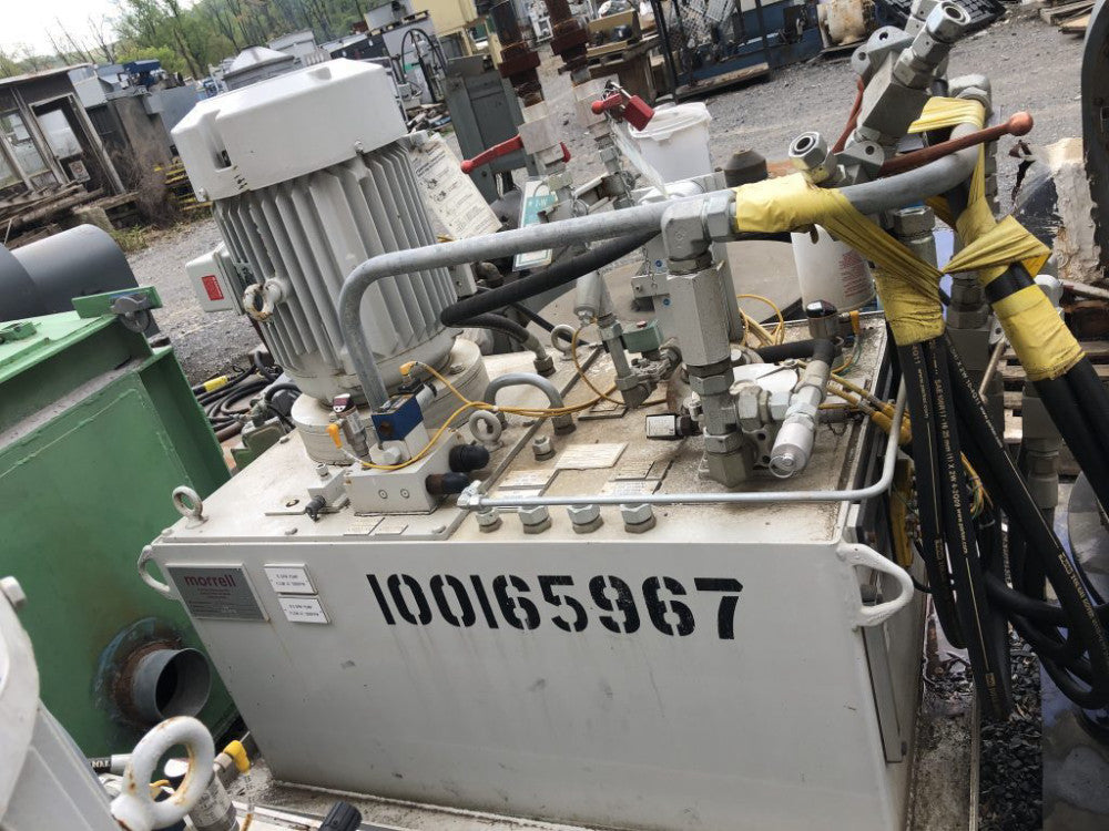 Morrell 20 Hp Hydraulic power unit 180 Gallon tank reservoir