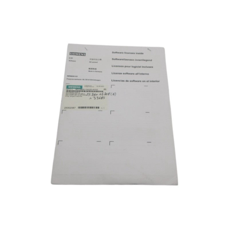 SIEMENS 6FC5850-1XG20-4YA0 NSFS