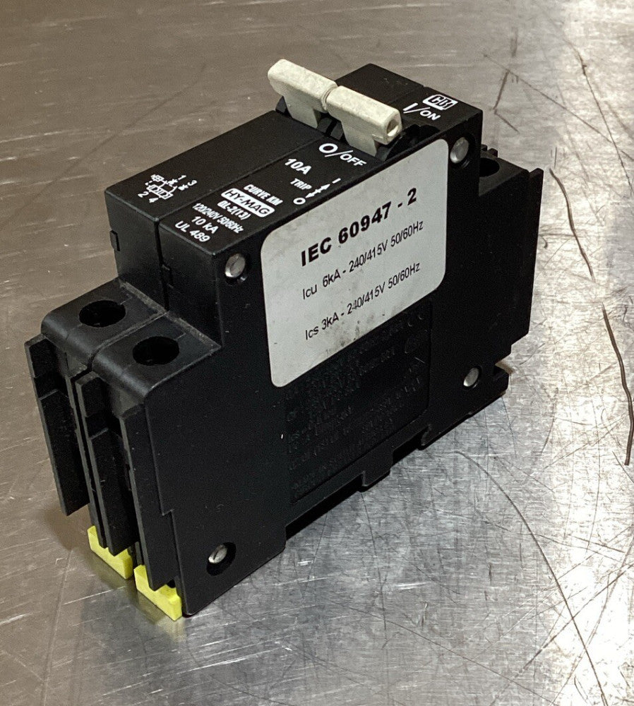 cbi IEC 60947-2 Circuit Breaker 2 Pole 240/415V 50/60Hz HY-MAG 10kA UL 489