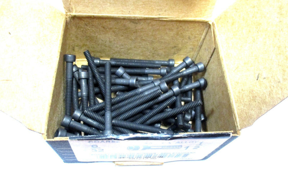 NEW (581213) #6-32 UNC x 1-1/2" Partially Threaded Hex Socket Cap Screw - 50 QTY