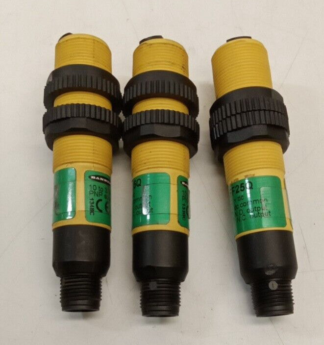 Banner S18SP6FF50Q Photoelectric Sensor (Lot Of 3)