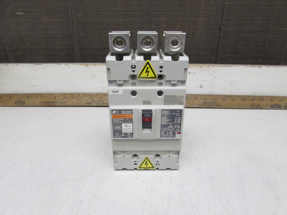 FUJI BW250JAGU-3P125 , CIRCUIT BREAKER , 3P/125A/690V, GOOD TAKEOUT! MAKE OFFER!