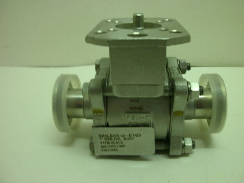 PBM SIHLE5X-G--E163 BALLL VALVE MISSING HANDLE 1" 316L VTFM 900 PSIG CWP NNB