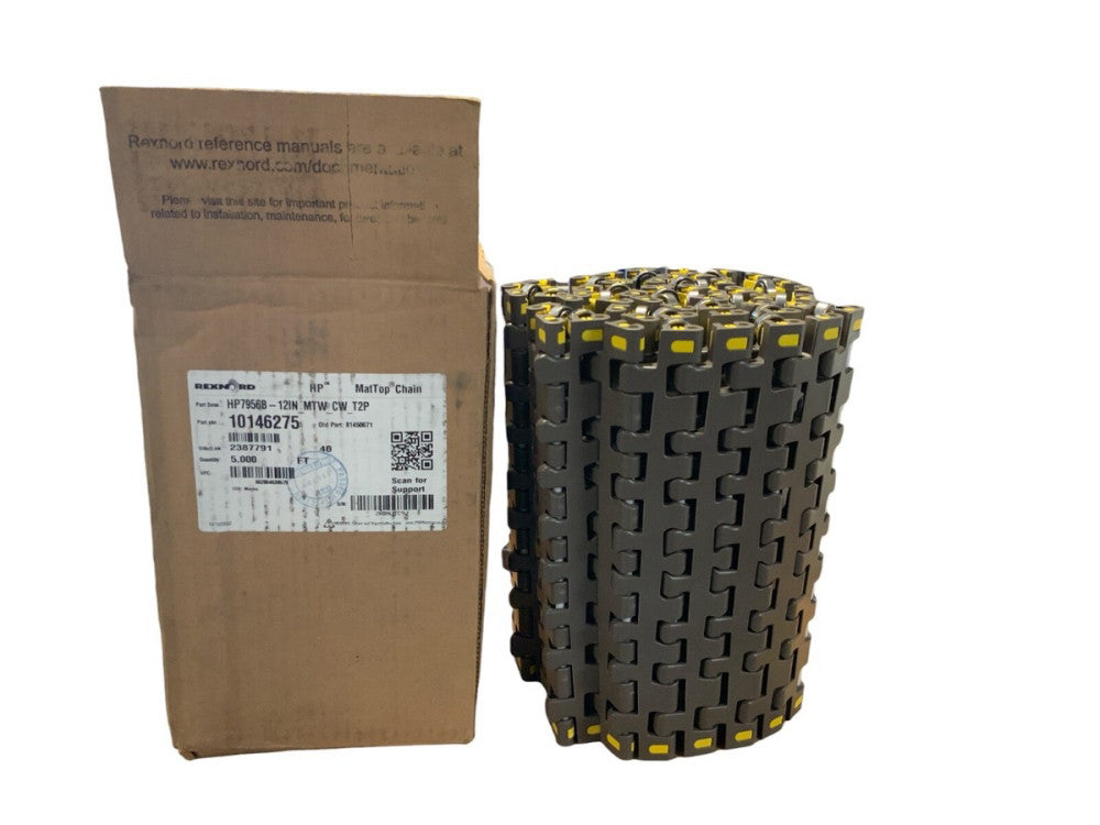 RexnordL 10146275 HP7956B-12IN_MTW_CW_T2P Conveyor Chain 5ft