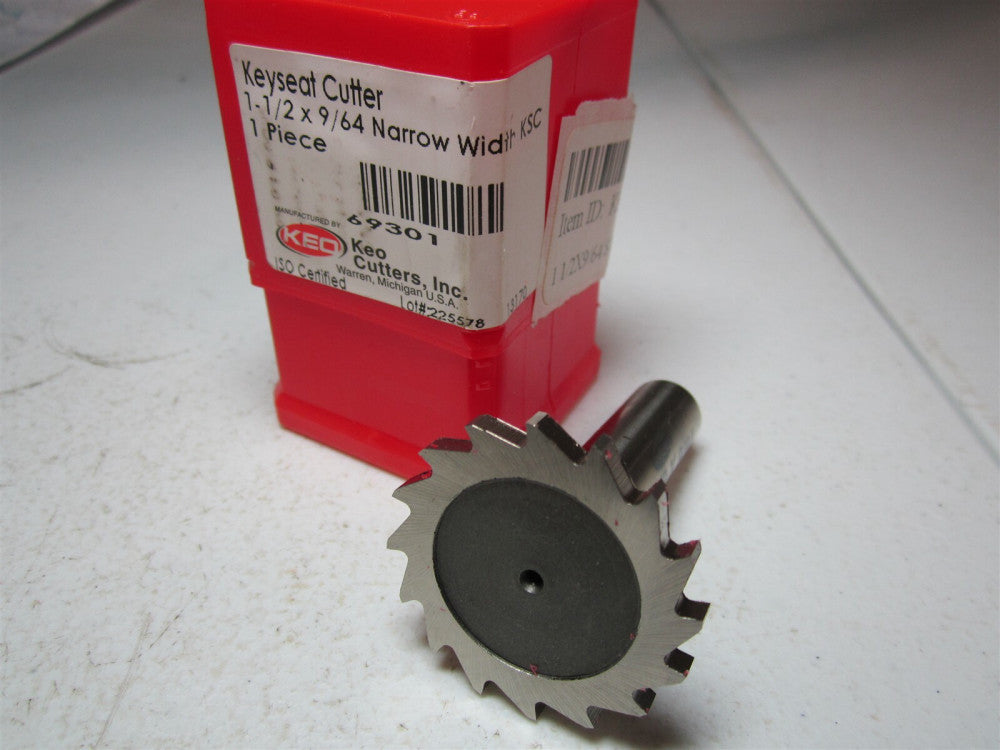 KEO (69301) 1-1/2 x 9/64 Narrow Width RH HSS 16 Teeth Keyseat Cutter