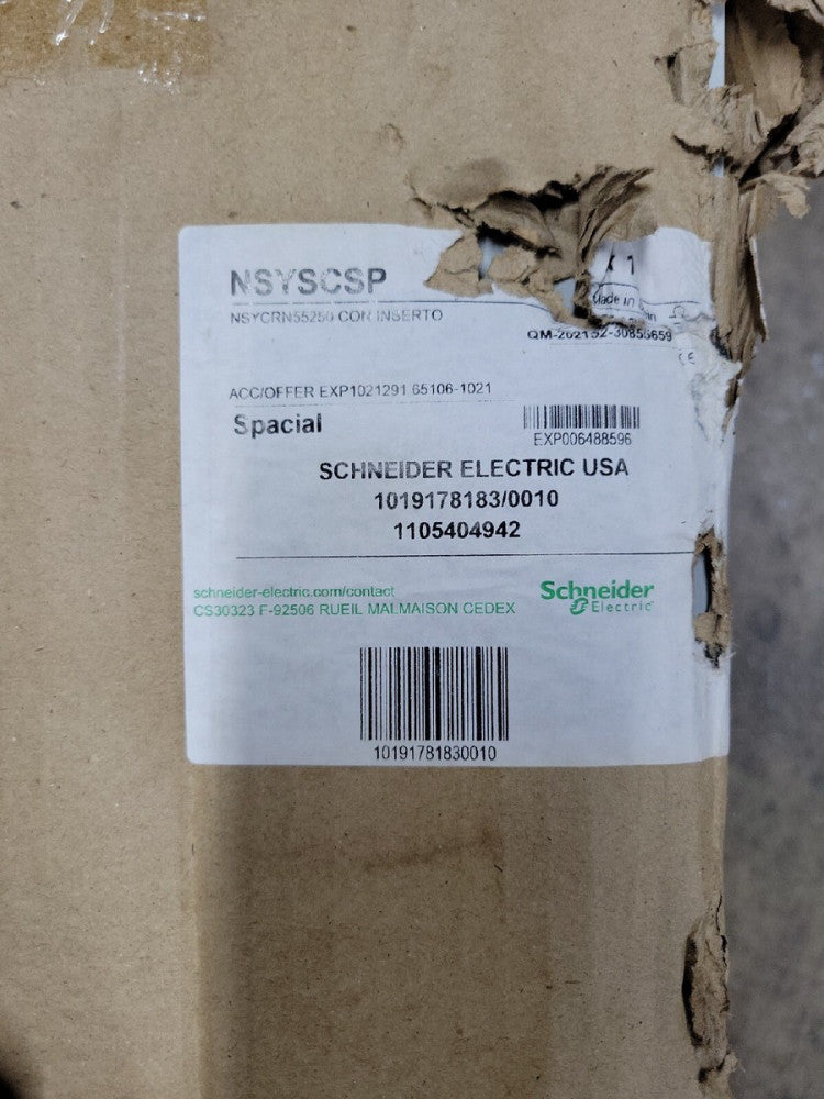Schneider Electric Industrial Control Panel Single Door Spacial CRN NSYSCSP