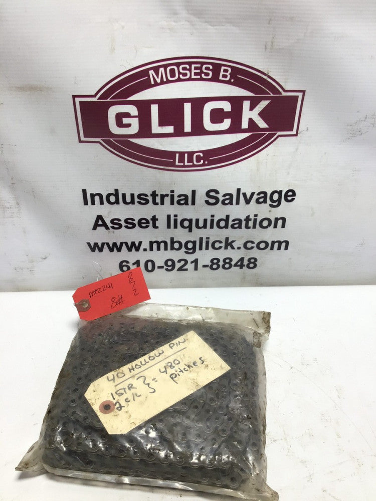 Tsubaki Chain 40 Hollow Pin 1STR-2C/C 480 Pitches
