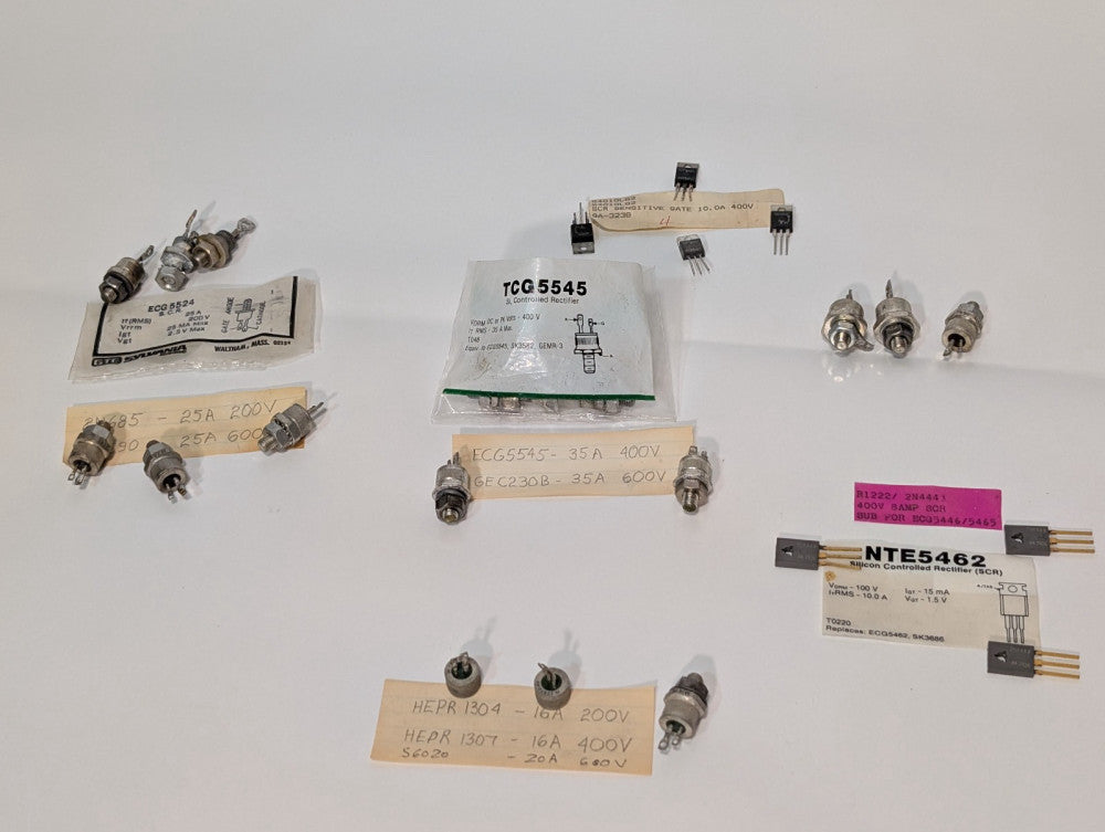 Lot of Assorted Rectifier Components, NTE5462, SCR1248, Silicon Controlled, More