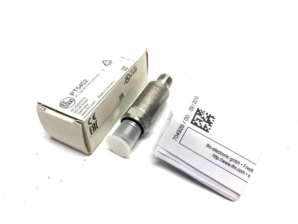 Ifm PT5402 Pressure Transmitter 1/4" 1450psi PT-100-SEG14-A-ZVG/US/