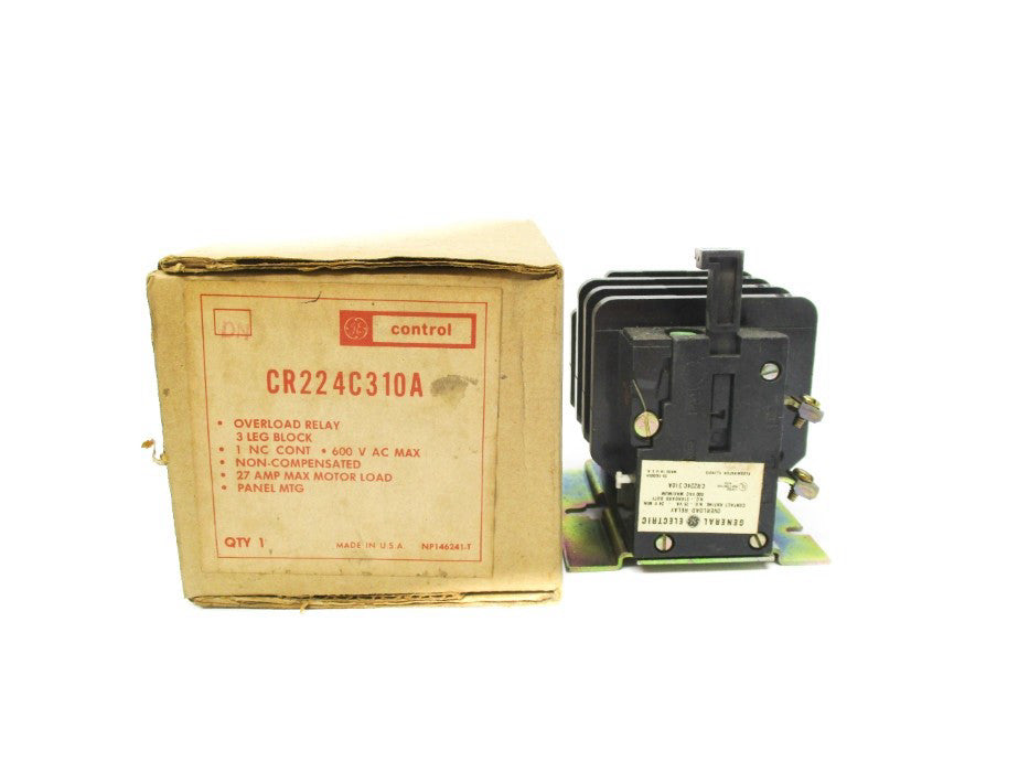 GENERAL ELECTRIC CR224C310A 27A 600VAC NSMP