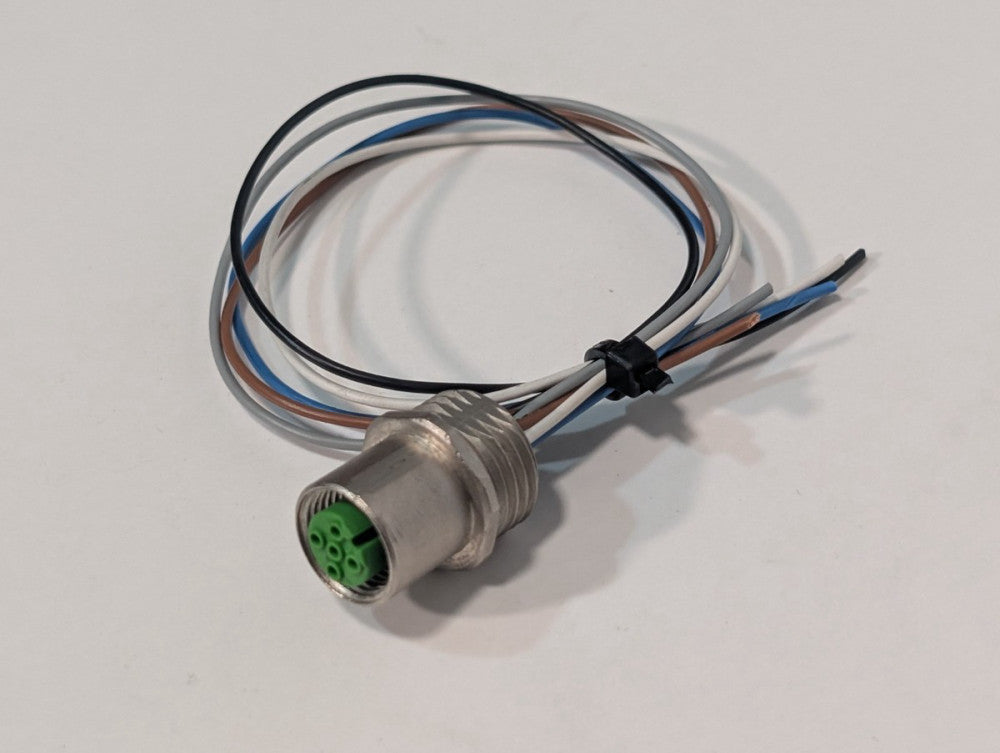 Unbranded 013 industrial female receptacle connector cable threaded 5-wire 5-pin