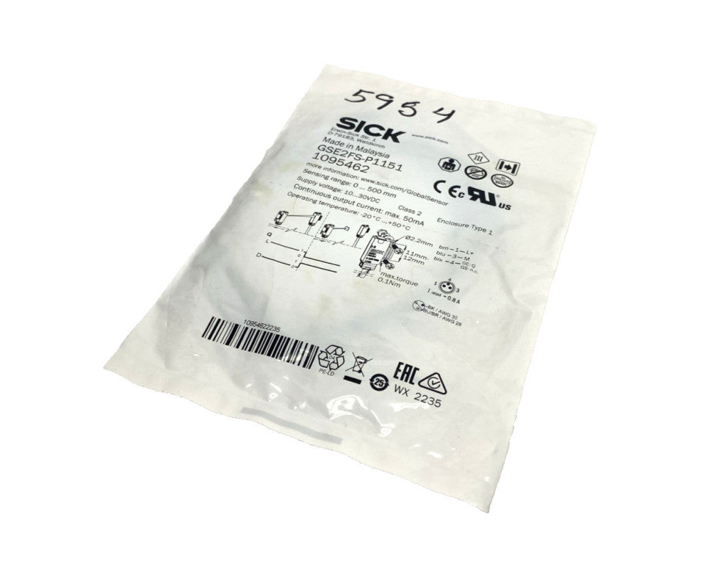 Sick GSE2FS-P1151 Miniature Photoelectric Sensor PNP 1095462