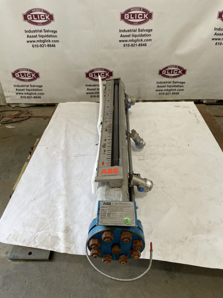 ABB K-TEK KM26S Series Stainless Magnetic Liquid Level Gauge 150PSIG 392°F