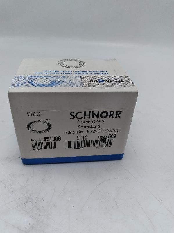 Schnorr 451300 Type S Safety Lock Washer Box of 500 