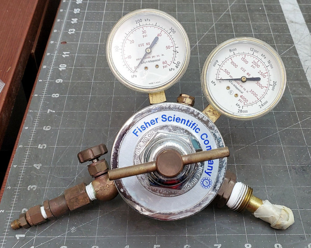 Fisher Scientific FS-50 Multistage Gas Regulator 4000/60 PSI [B5S2]#3