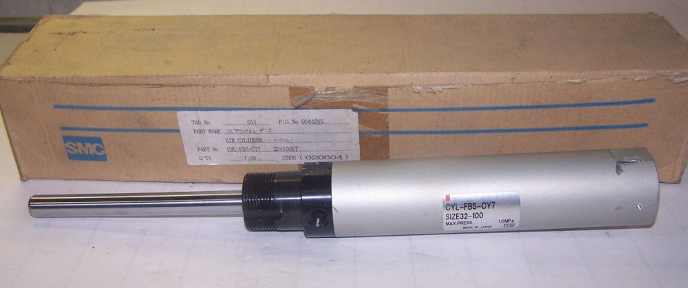 NEW SMC PNEUMATIC CYLINDER 1-1/2" BORE 3-7/8" STROKE 1/2" ROD CYL-FBS-CY7