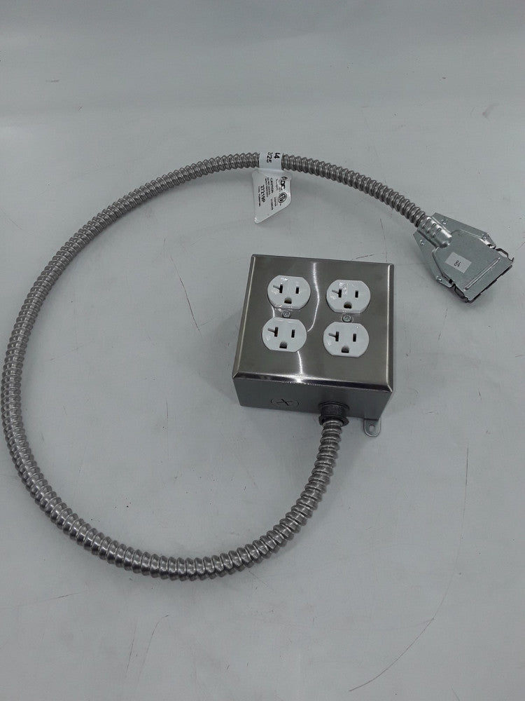 RELOC, 2MOA OD03 RE-Receptacles and a flexible conduit connection ...