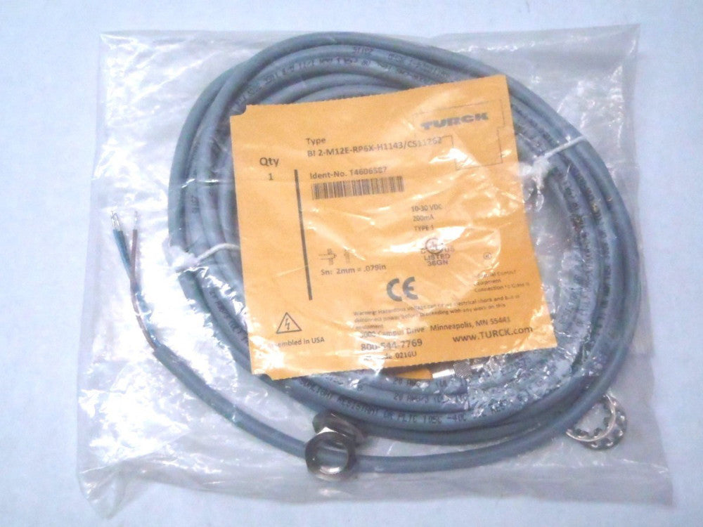 Turck BI 2-M12E-RP6X-H1143/CS11262 Proximity Sensory Assembly T4606587 