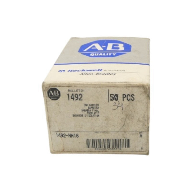 ALLEN BRADLEY 1492-NM16 SER. A (PKG OF 34) (GY/BL) NSMP