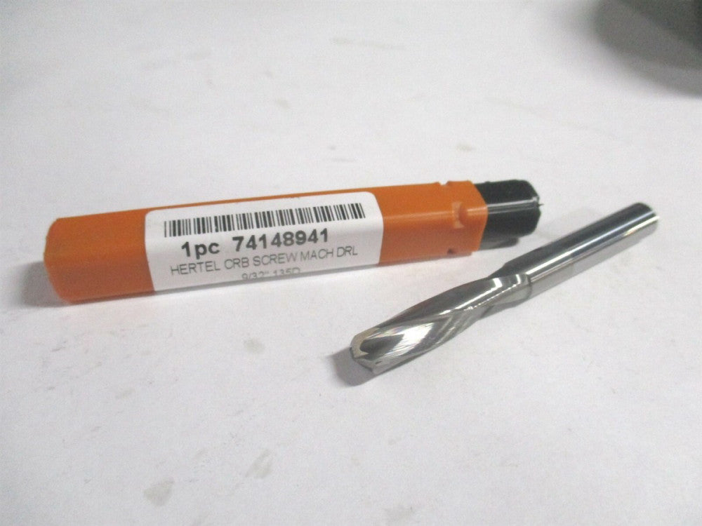 (74148941) 9/32" x 1-1/2" x 2-11/16" OAL Solid Carbide Screw Machine Drill Bit 
