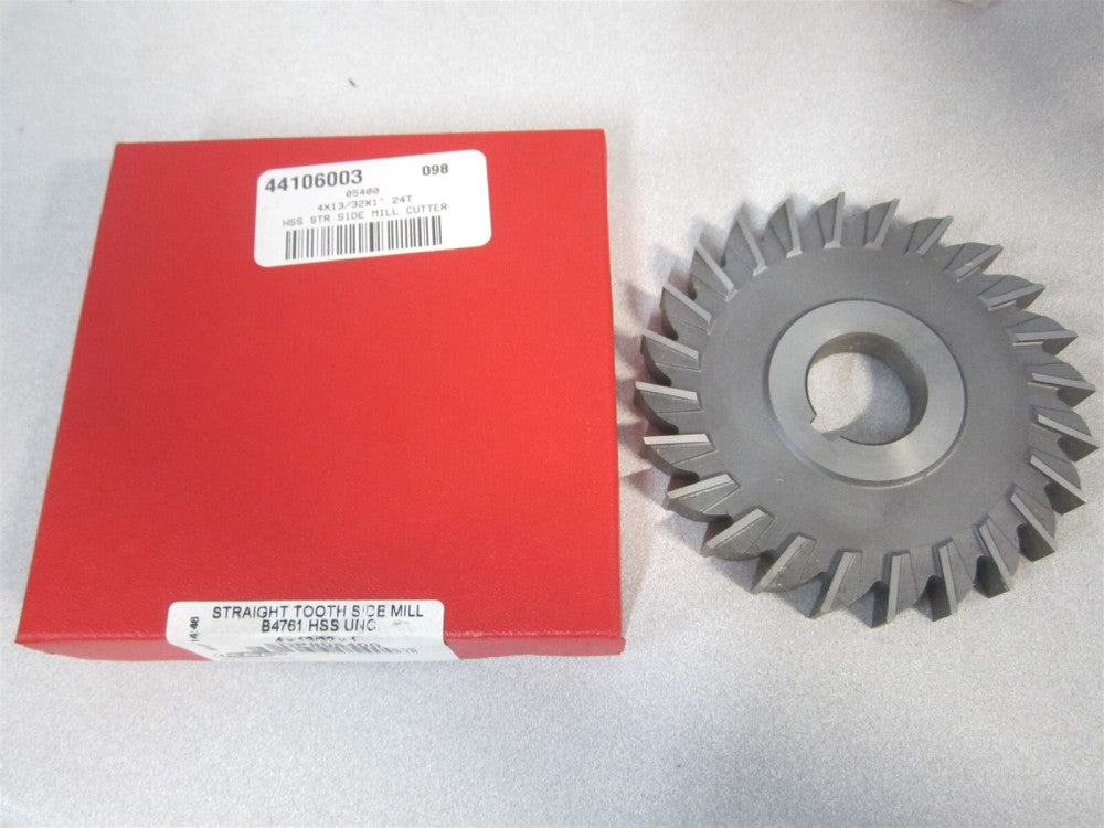 Keo (05400) 13/32" x 1" x 4" OAL HSS 24 Teeth Straight Tooth Milling Cutter