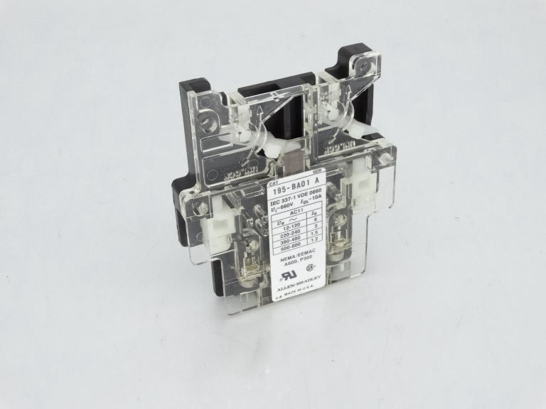 ALLEN BRADLEY 195-BA01 SERIES A CONTACT BLOCK